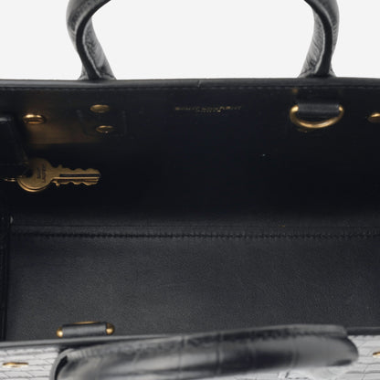 Saint Laurent Nano Sac de Jour - Black Croc