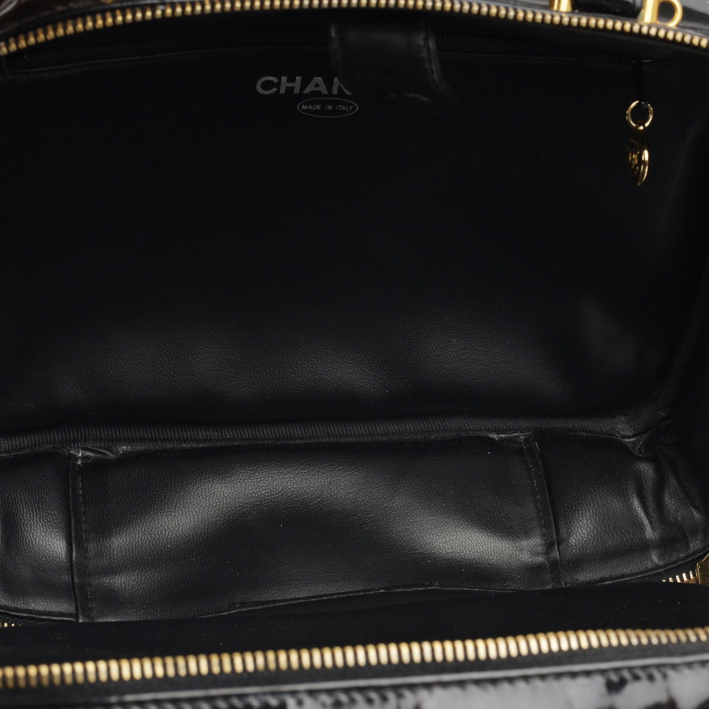 Chanel Vintage Zip Around Vanity Case