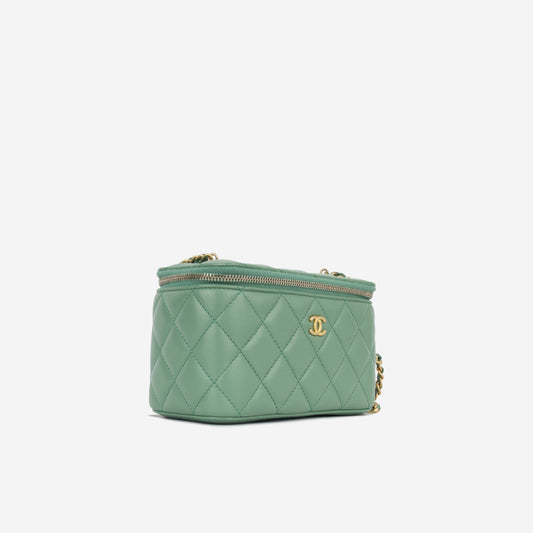 Chanel Small Vanity on Chain Pearl Crush