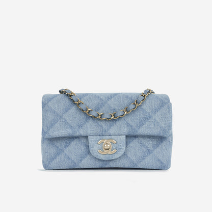 Chanel Mini Rectangular - Light Denim