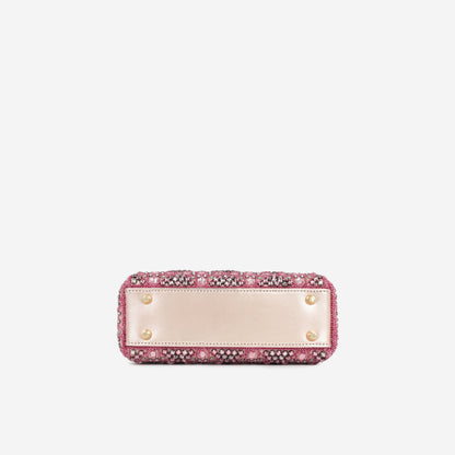 Christian Dior Mini Lady Dior - Pink Crystal Beaded