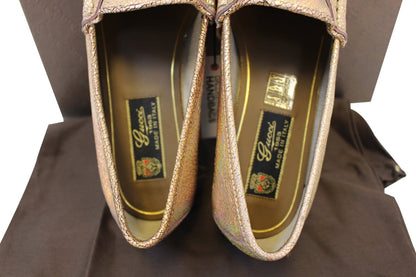 Gucci Shoes Fawn Cracked Leather - Gucci Leather Loafer Horsebit