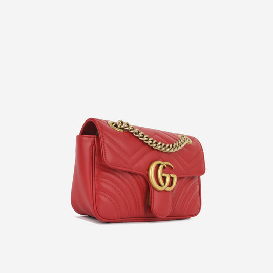 Gucci Mini Marmont - Red Calfskin