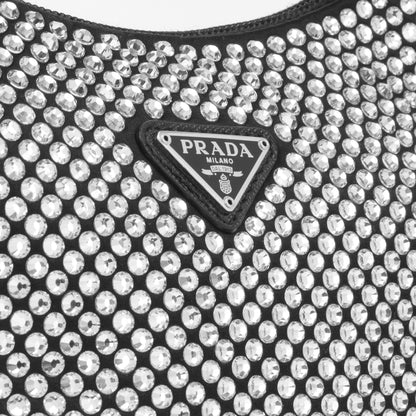 Prada Satin Mini Bag with Crystals