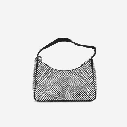 Prada Satin Mini Bag with Crystals