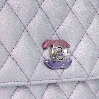 Chanel Small Coco Handle - Purple Iridescent
