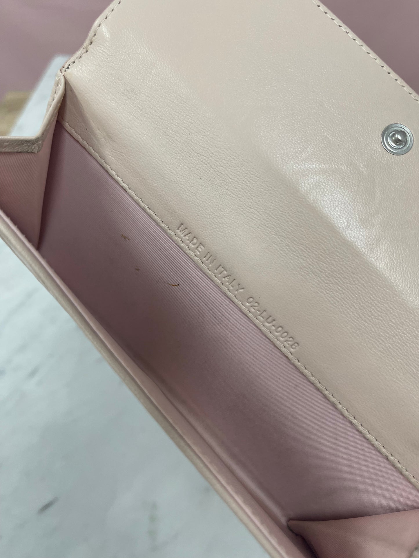 Dior Pink Leather Wallet