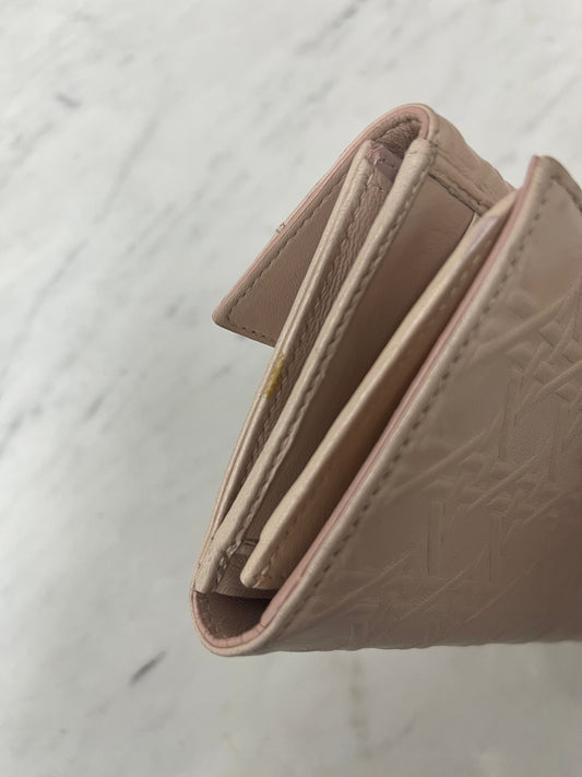 Dior Pink Leather Wallet
