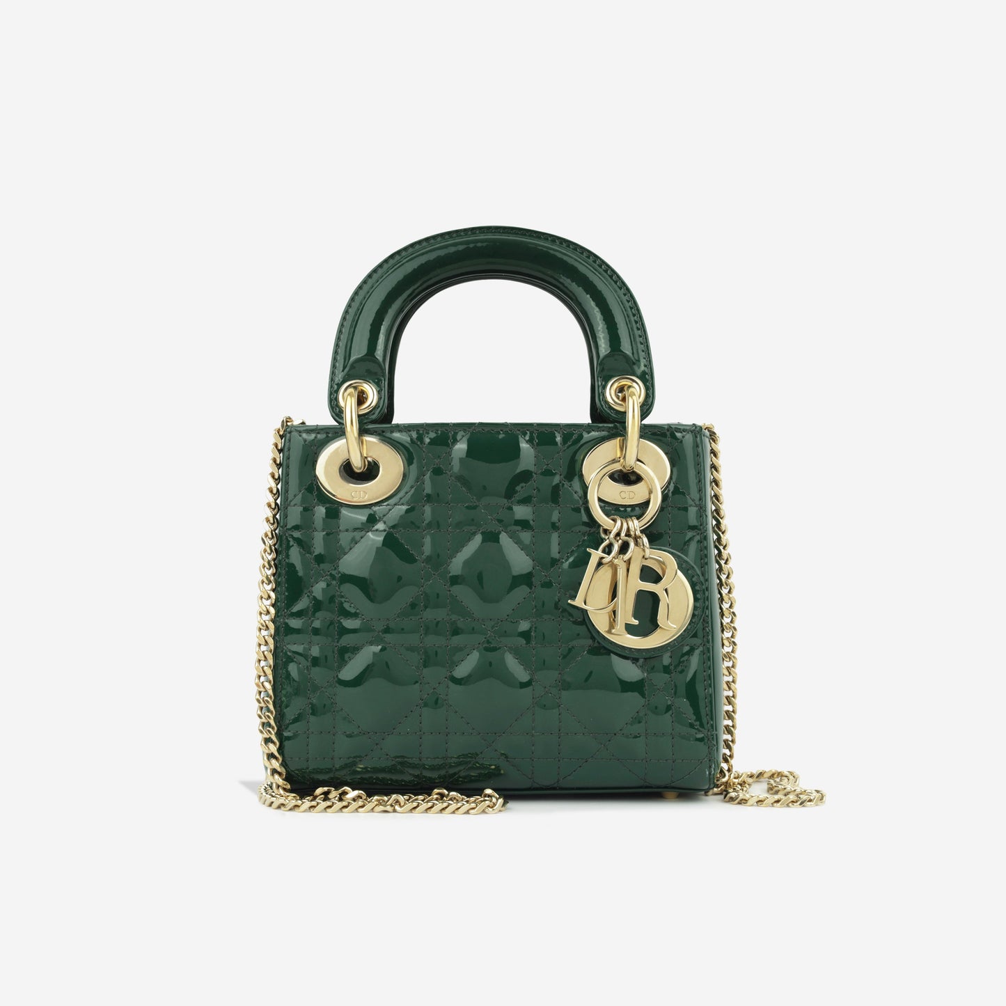 Christian Dior Mini Lady Dior - Hunter Green