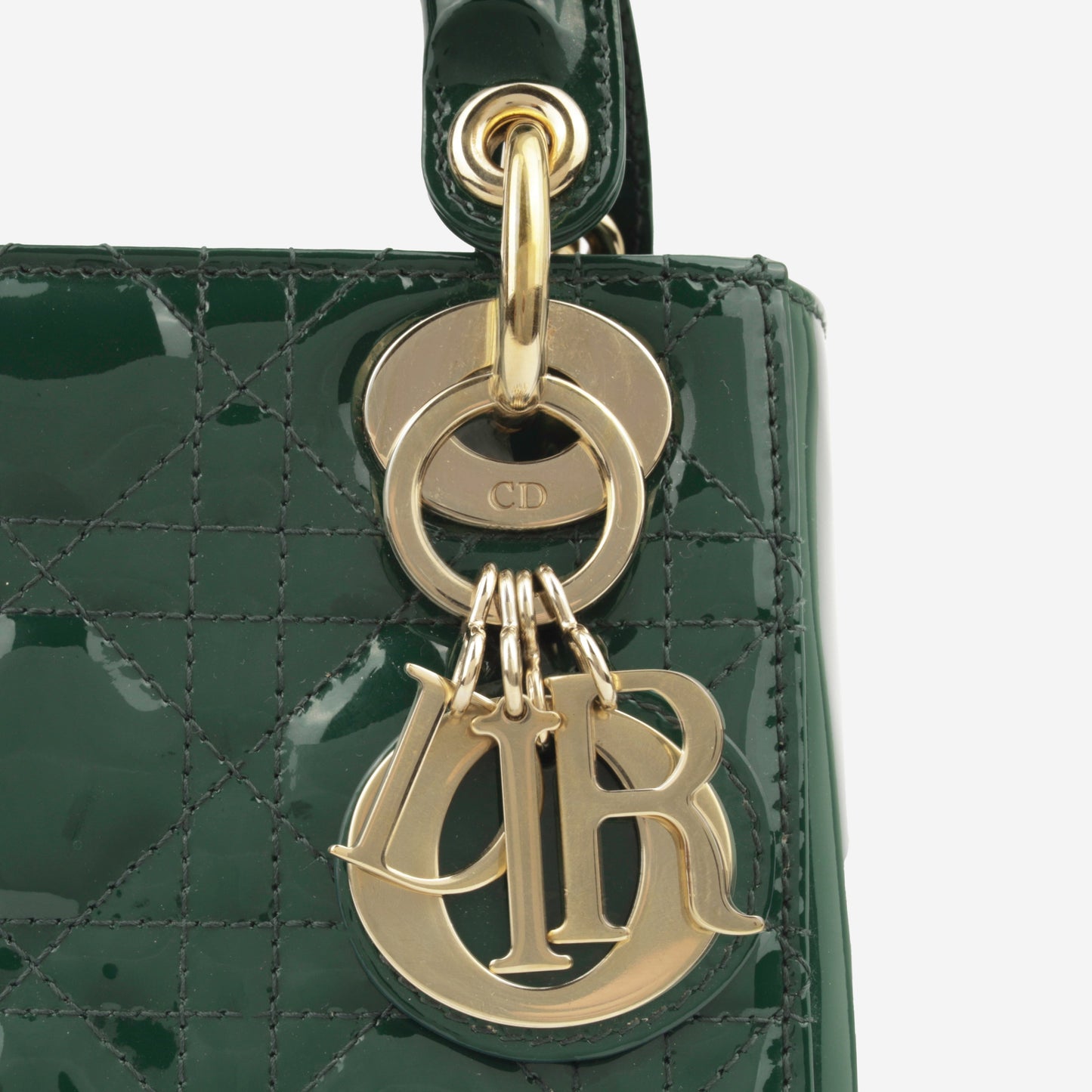 Christian Dior Mini Lady Dior - Hunter Green