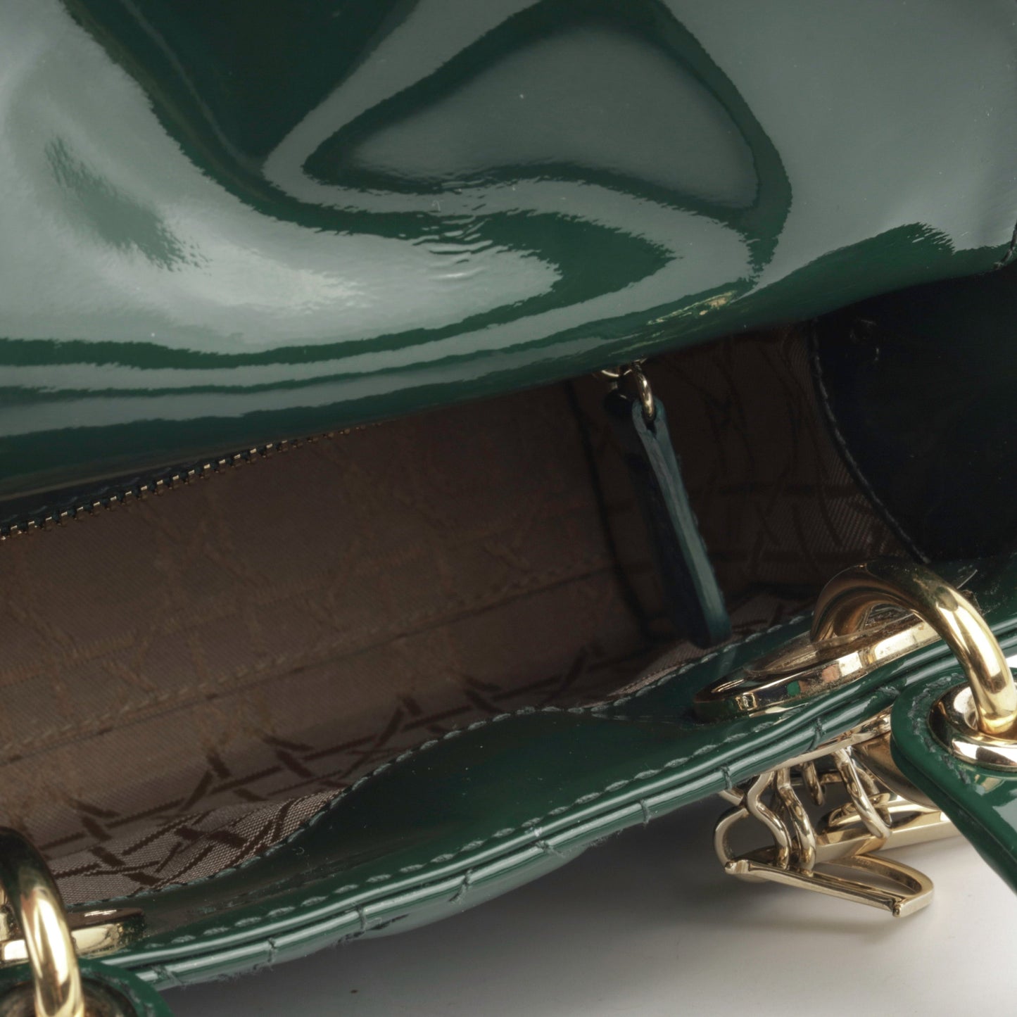 Christian Dior Mini Lady Dior - Hunter Green