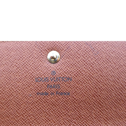 LOUIS VUITTON Monogram Canvas Wallet Brown