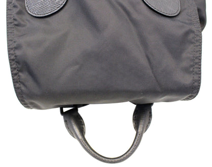 BURBERRY Black Technical Nylon Medium Rucksack Backpack Bag