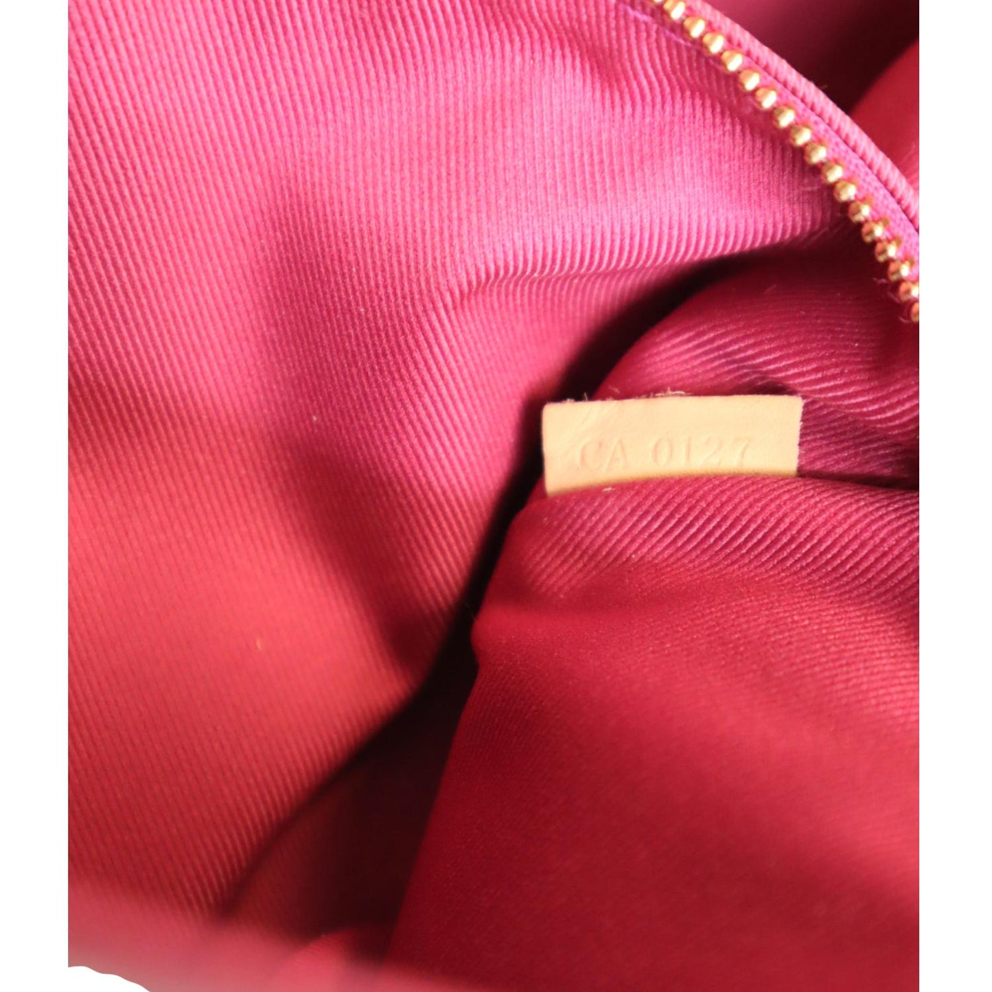 LOUIS VUITTON Cluny BB Monogram Canvas Shoulder Bag Fuchsia