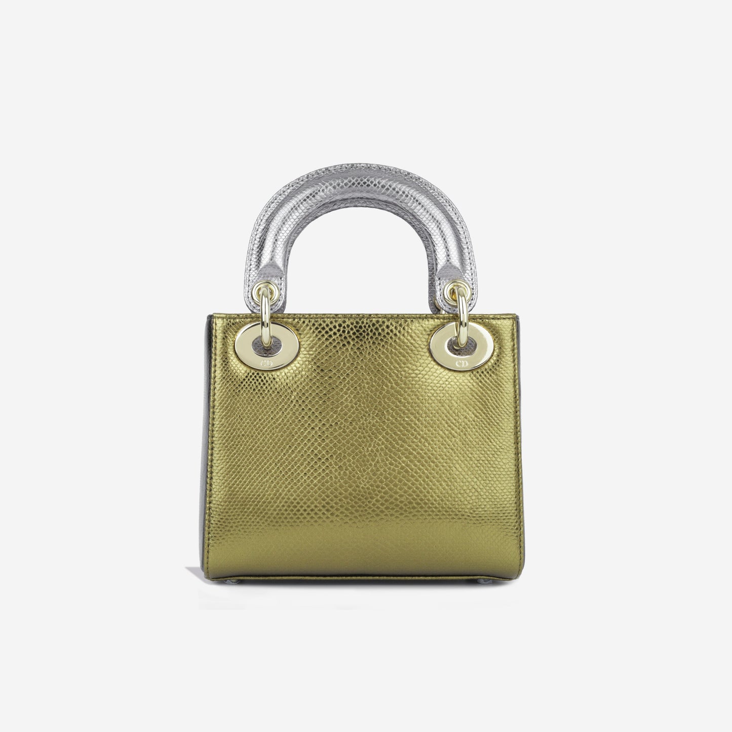 Christian Dior Mini Lady Dior - Silver/Gold