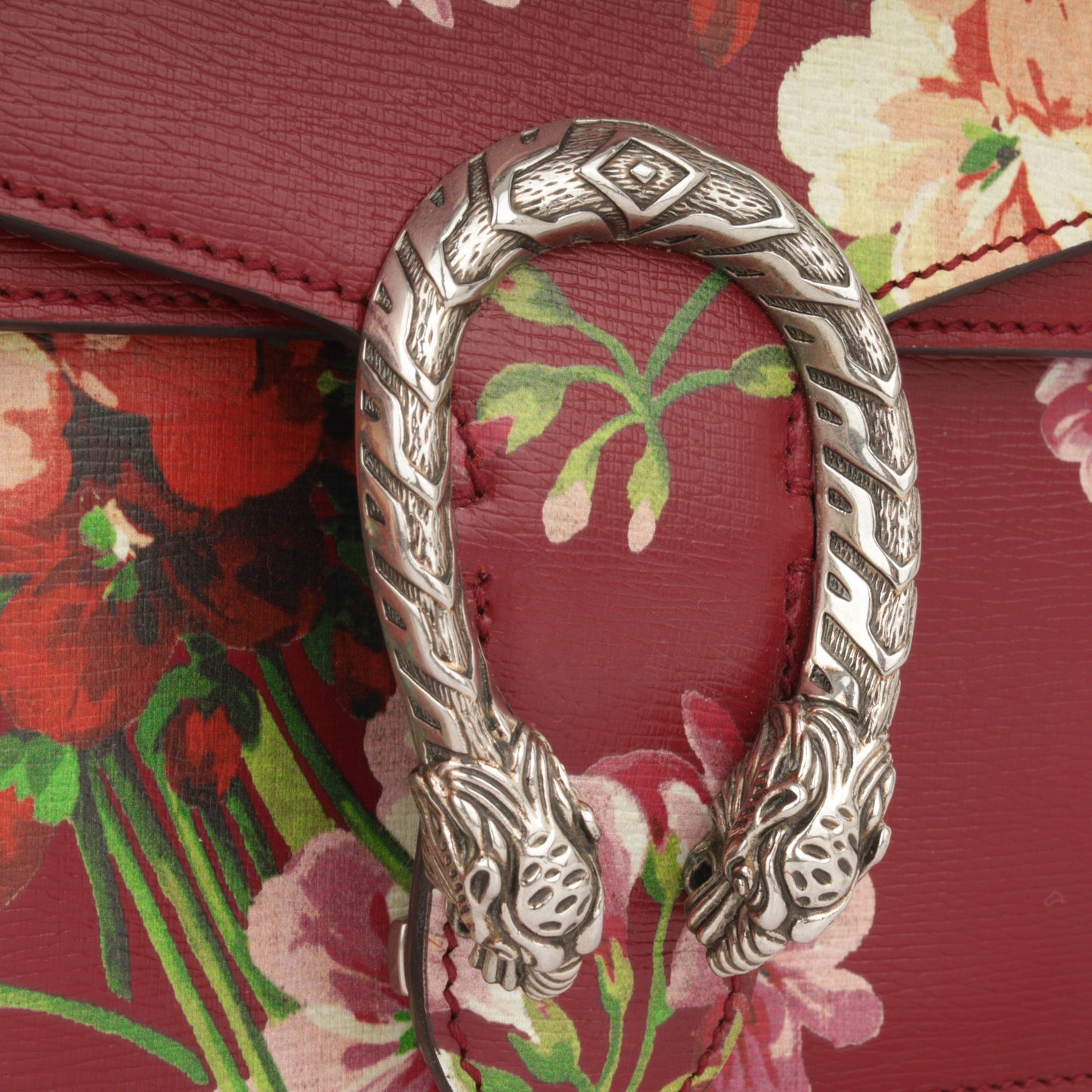 Gucci Small Dionysus -  Red Blooms Calfskin