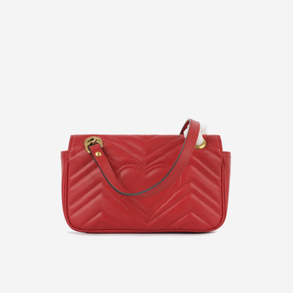 Gucci Mini Marmont - Red Calfskin