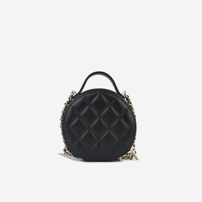 Chanel Round Clutch on Chain with Handle