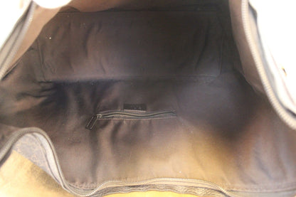 GUCCI Denim Monogram Hobo Dark Brown Satchel Bag
