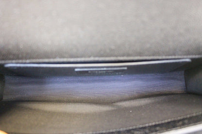 YVES SAINT LAURENT Kate Black Leather Clutch