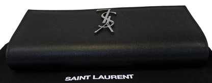 YVES SAINT LAURENT Kate Black Leather Clutch