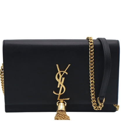 YVES SAINT LAURENT Kate Tassel Leather Crossbody Bag Black