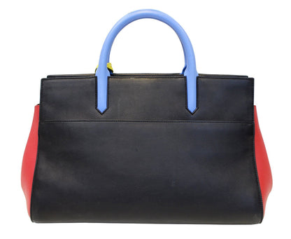 YVES SAINT LAURENT Calfskin Small Cabas Rive Gauche Satchel Bag