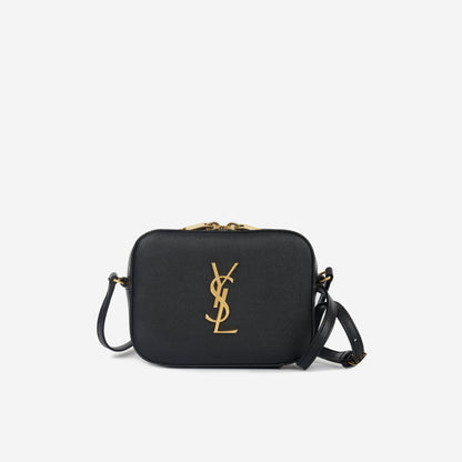 Saint Laurent Mini Camera Case - Black Grained GHW