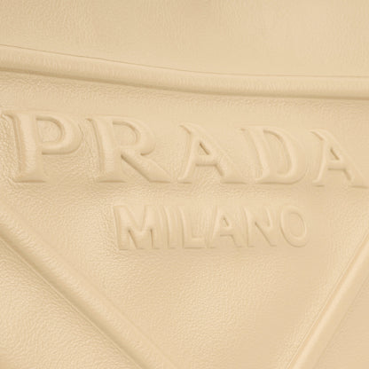 Prada Triangle Crossbody - Beige
