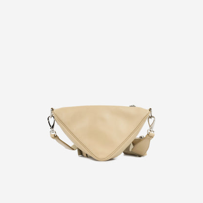 Prada Triangle Crossbody - Beige