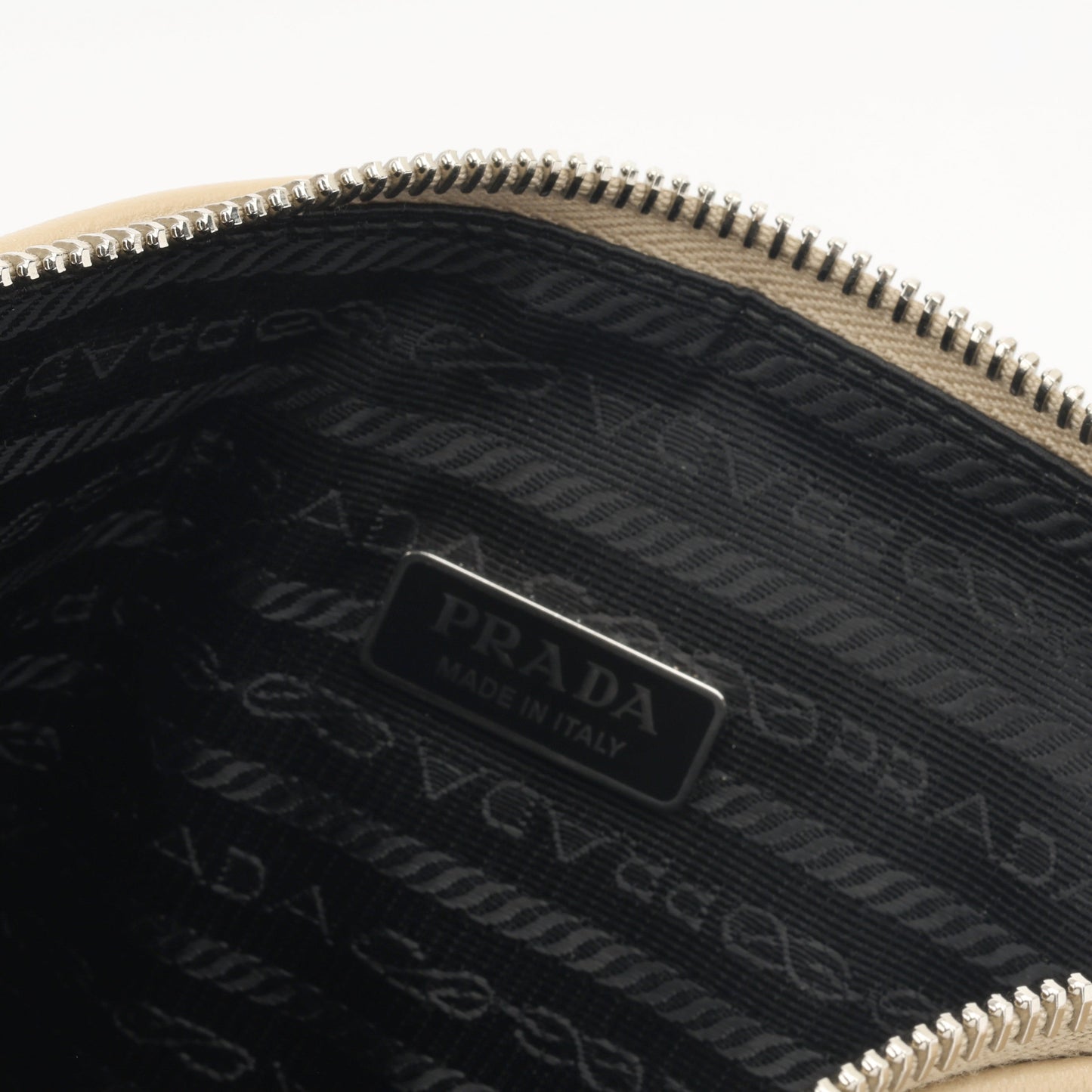 Prada Triangle Crossbody - Beige