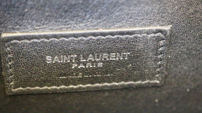YVES SAINT LAURENT Kate Black Leather Clutch