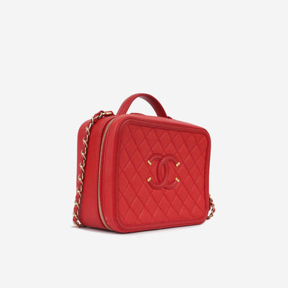 Chanel Large CC Filigree Vanity Case