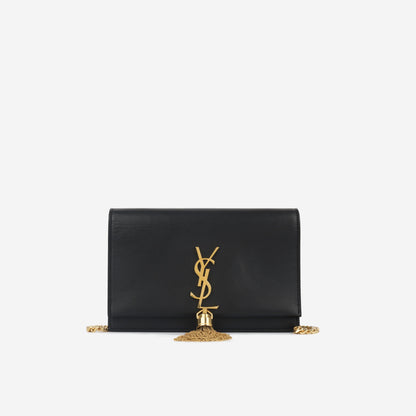 Saint Laurent Kate Chain Wallet With Tassel