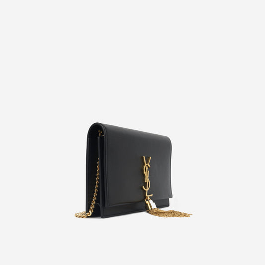 Saint Laurent Kate Chain Wallet With Tassel