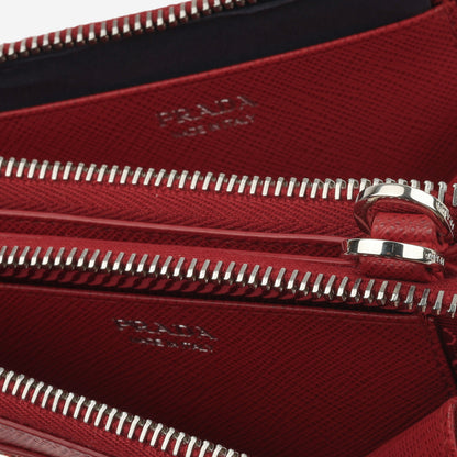 Prada Mini Triangle Pouch - Red