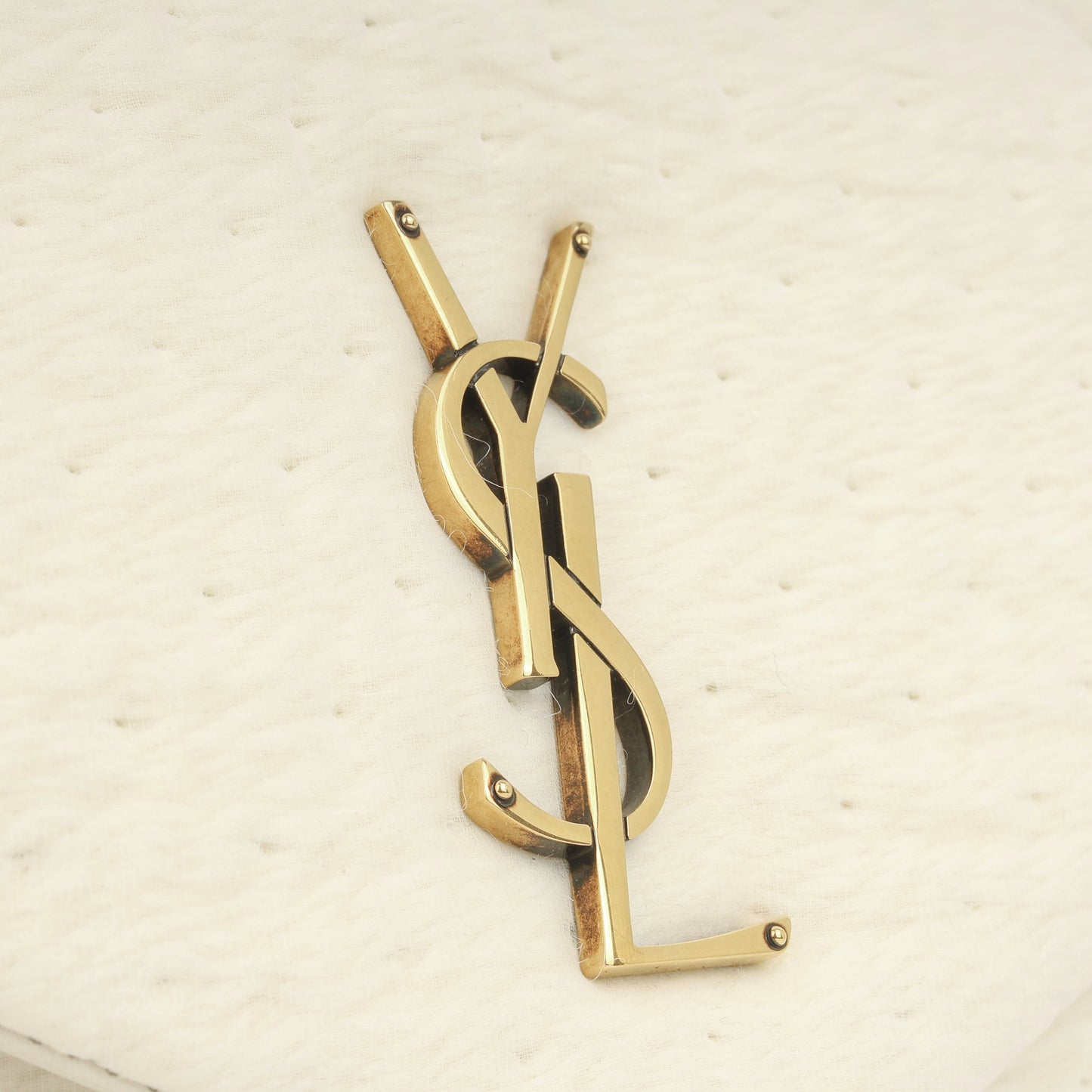 Saint Laurent Calypso - Cream Organza/Lambskin