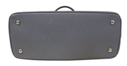 Prada Saffiano Executive Dark Grey Tote Shoulder Bag