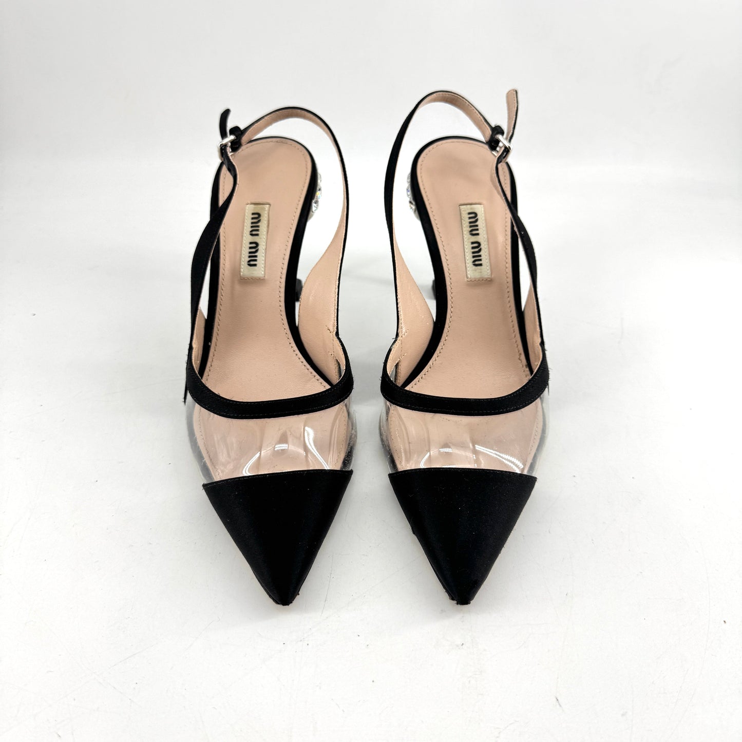 MiuMiu Crystal High Heels  (Box)