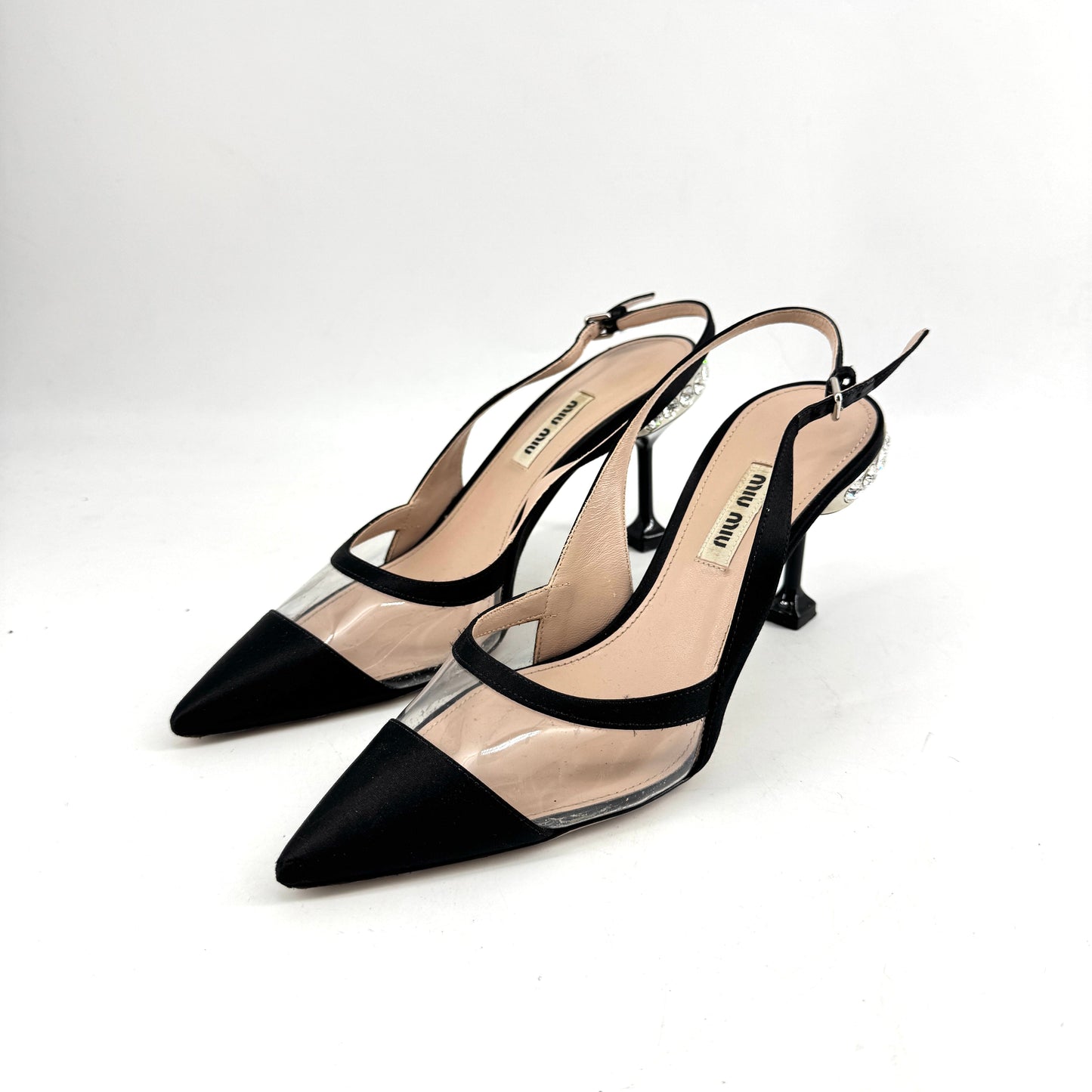 MiuMiu Crystal High Heels  (Box)
