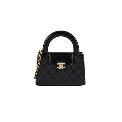 Chanel 23K Kelly Bag Small Black Microchip