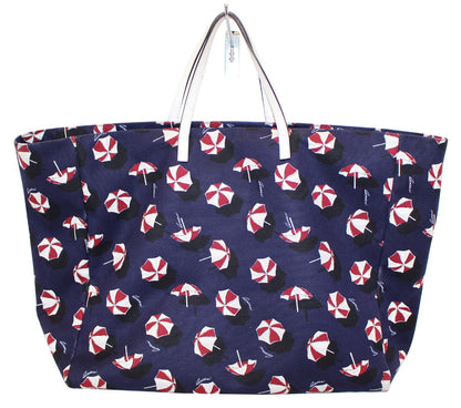 Gucci XL Canvas Umbrella Parasol Print Carry All Purse Tote Bag 286198
