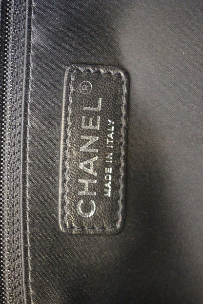 CHANEL Navy Blue/Dark Grey Sequin Flap Shoulder Bag Limited Edition