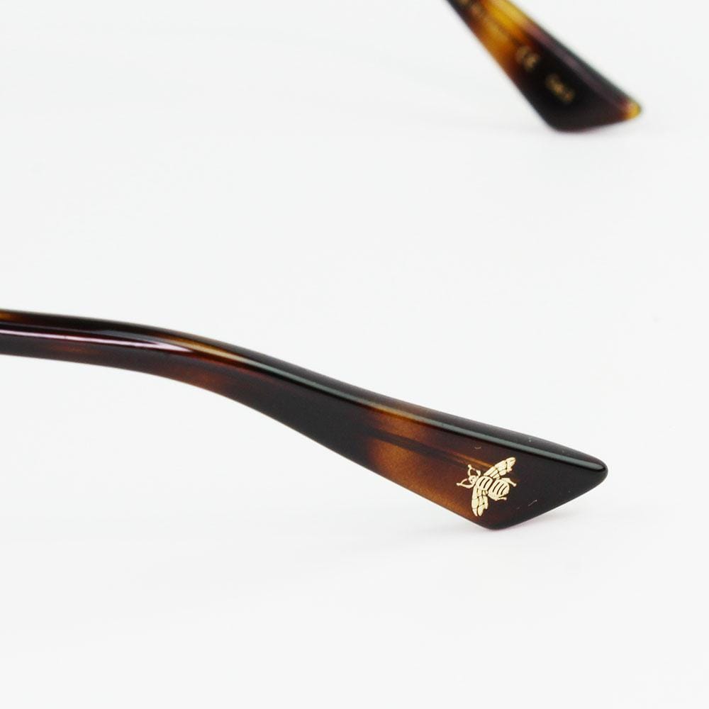 Gucci GG0320S 001 Black/Gold Frame Sunglasses Gray Lens