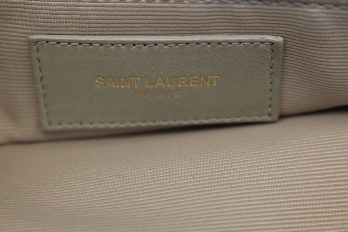 YVES SAINT LAURENT Matelasse Chevron Monogram Shopper Beige Bag - Final Call