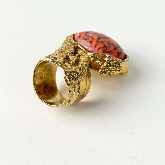 Saint Laurent Cocktail Ring Pink