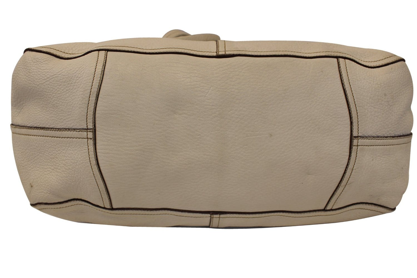 PRADA Milano Leather White Hobo Bag