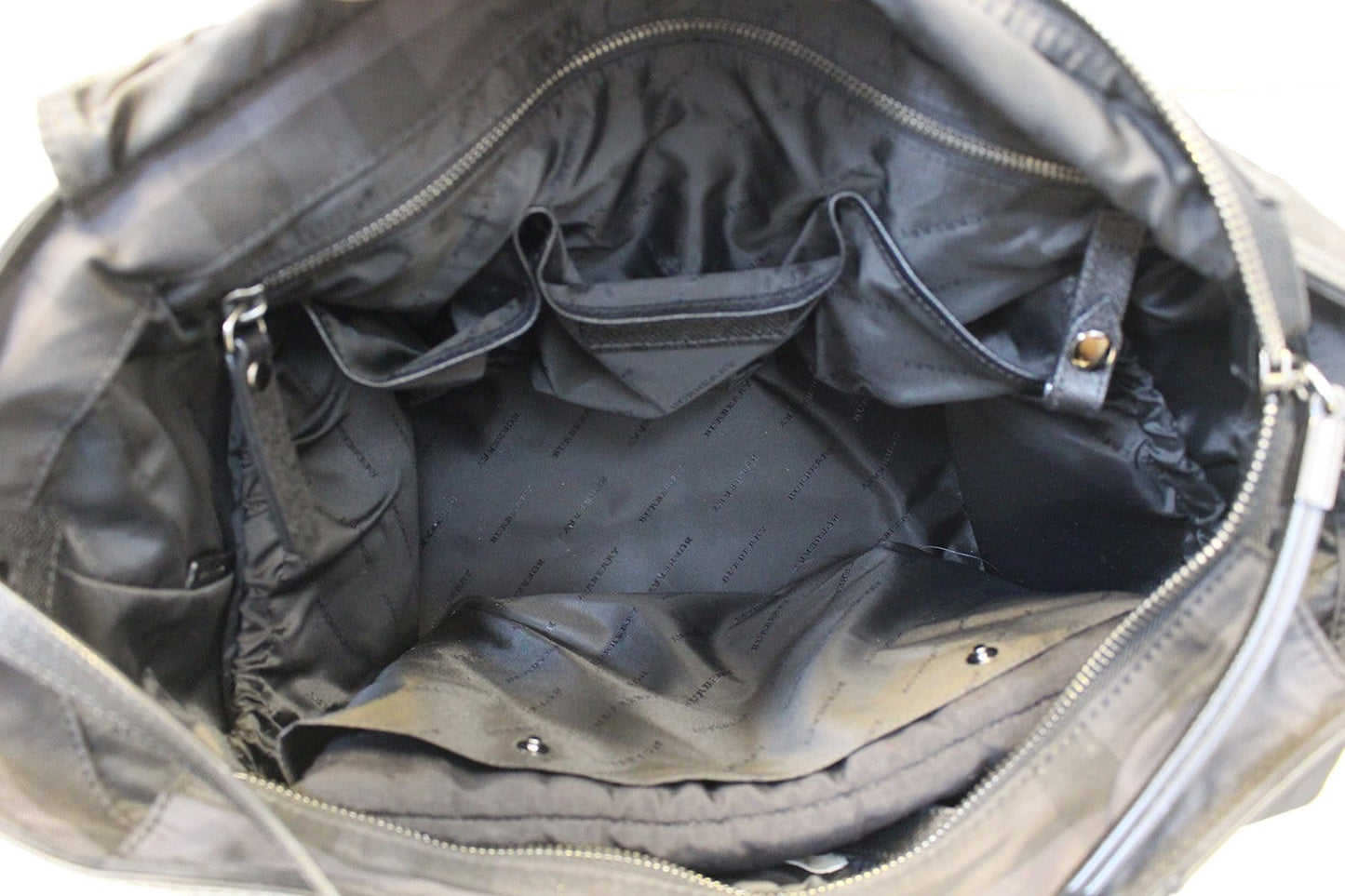 BURBERRY Graceford Tonal Check Diaper Shoulder Bag