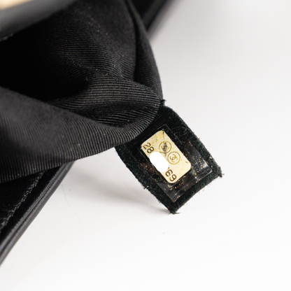 Chanel Old Medium Boy Chevron Black