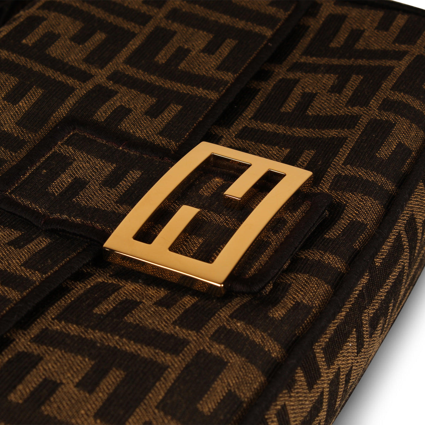 Fendi Zucca Canvas Baguette Bag - Medium